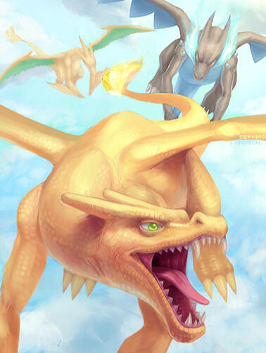 Charizard Throughout History.